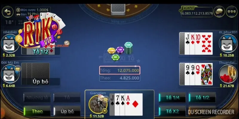 Các đối tác uy tín có tại sảnh Casino Rikvip