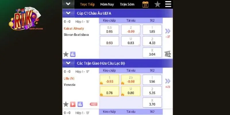 Xuống cược với những kèo vừa chất lượng vừa dễ trúng